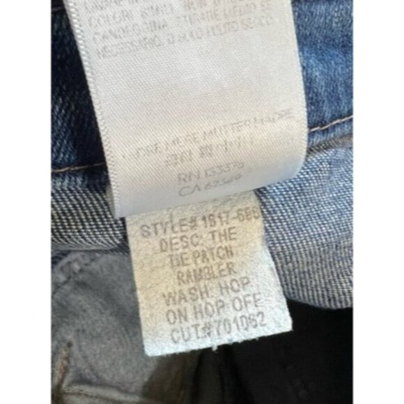 Mother The Tie Patch Rambler Jean Hop On Hop Off Jeans Womens Size 29 Stretch - Picture 6 of 10